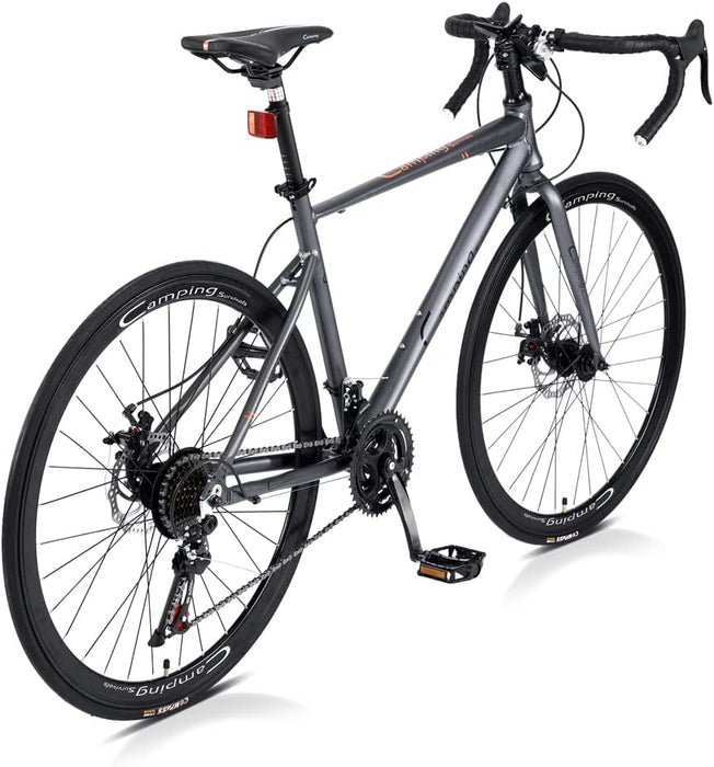 ZYSHGY Lekka rama roweru szosowego ze stopu aluminium, 21 prędkości 700C koła rower szosowy dla dorosłych mężczyzn kobiet początkujących wyścigi, dojazdy do pracy, sport, jazda turystyczna