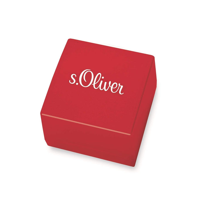 s.Oliver Kolczyki Sztyfty Biżuteria do Uszu, 0,8 cm, Srebro, Dostarczane w Pudełku na Biżuterię, 2021807