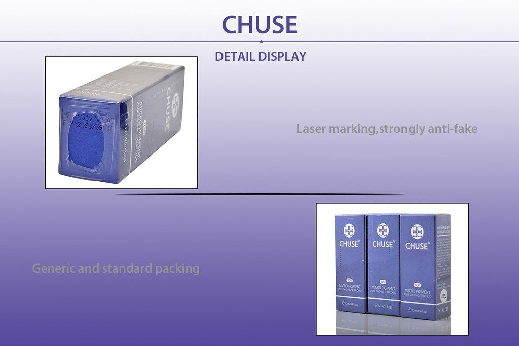 CHUSE T303 Pomarańczowy czerwony mikroblading-mikroblading-permanentny tusz do makijażu, farba kosmetyczna ging SGS, test DermaTest 12 ml