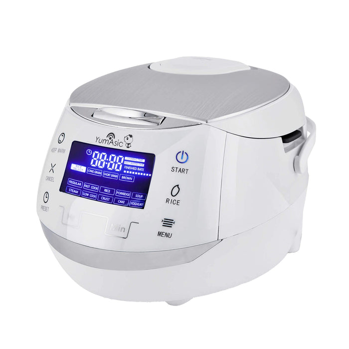 Yum Asia Sakura Rice Cooker z ceramiczną misą i Advanced Fuzzy Logic / 6 funkcji Rice Cook, 6 funkcji Multicook, wyświetlacz LED Motouch (8 filiżanek, 1,5 l) 220-240V EU Power