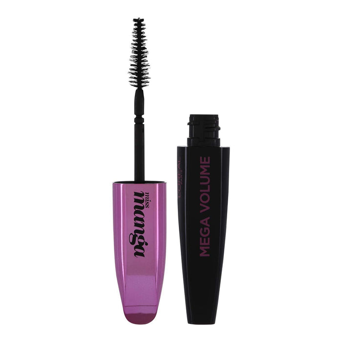 L'Oréal Paris Mega Volume Miss Manga Mascara, czarny – tusz do rzęs dla zapierającej dech w piersiach objętości manga – 1 opakowanie (1 x 8,5 ml)