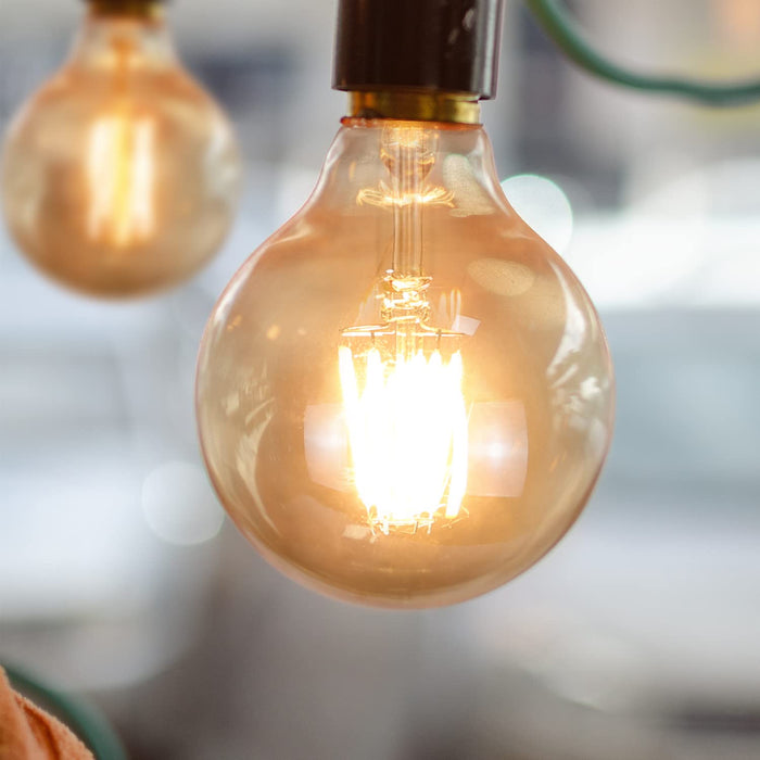 GBLY 2 sztuki LED E27 lampa vintage żarówka - G80 żarówka edison 2700K 4W żarówka ciepła biała filament retro żarówka zabytkowa lampa szklana energooszczędna lampa do domu hotel bar kawiarnia