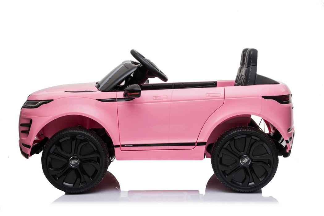 FINOOS Elektryczny samochód dla dzieci Range Rover Evoque 12V samochód elektryczny dla dzieci (Różowy)