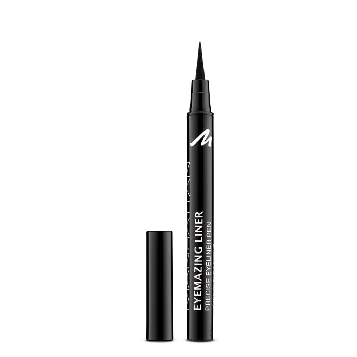 Manhattan Eyemazing Liner – czarny filcowy eyeliner do idealnego nakładania – kolor Black Lacque 1010N – 1 x 1,2 ml