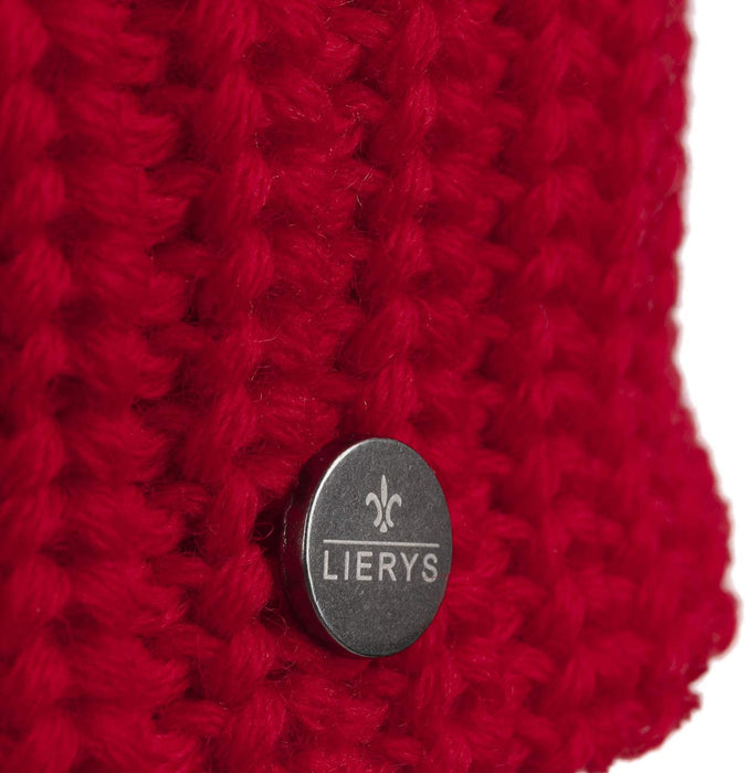 Lierys Navigat czapka z pomponem dla kobiet / mężczyzn - Made in Germany - czapka z dzianiny z pomponem - zimowa czapka z czystej wełny - z podwójnym zwijanym mankietem - jeden rozmiar 53-60 cm