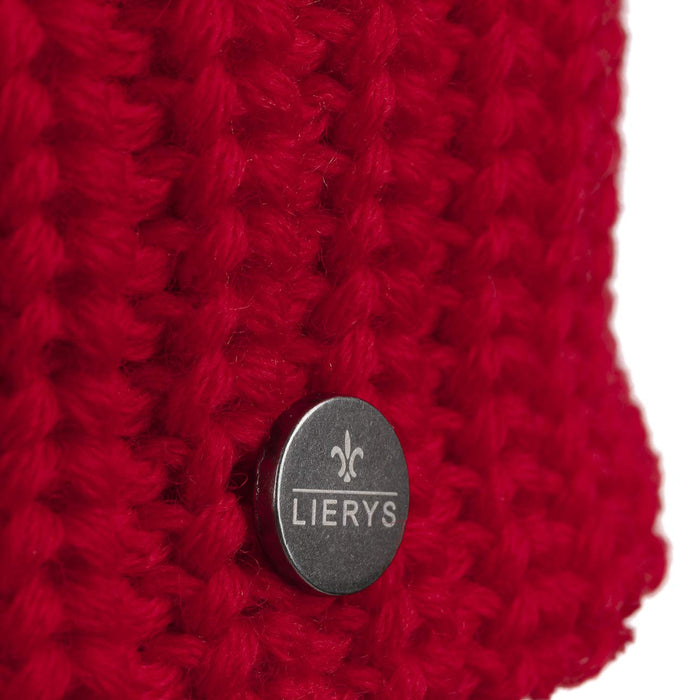 Lierys Navigat czapka z pomponem dla kobiet / mężczyzn - Made in Germany - czapka z dzianiny z pomponem - zimowa czapka z czystej wełny - z podwójnym zwijanym mankietem - jeden rozmiar 53-60 cm