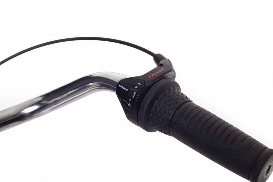 Amigo Forest – rowery miejskie dla mężczyzn 28 cali – 3-biegowa przerzutka Shimano, odpowiednie od 185 – 190 cm – rower miejski z hamulcem ręcznym, pedałem, bagażnikiem z przodu, oświetleniem i stojakiem na rower – kolor szary