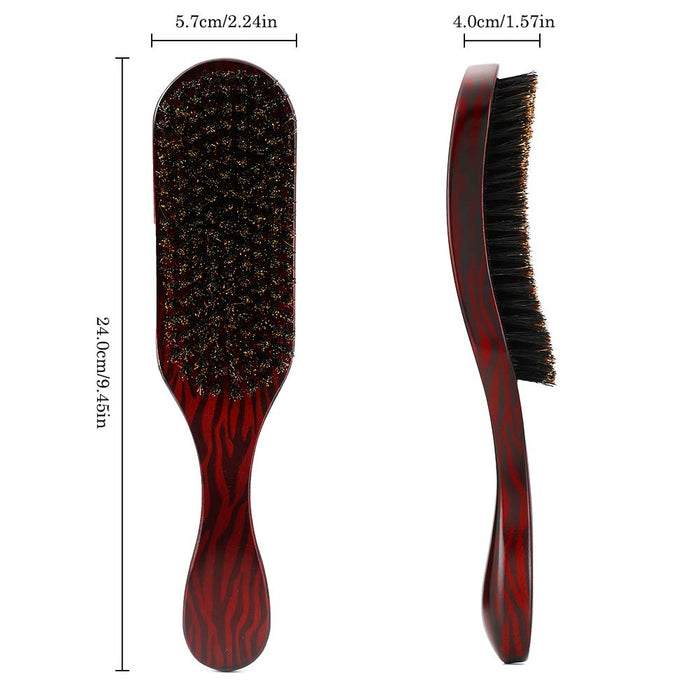 Wave Brush, Haofy Wave Brush Szczotka do włosów, Średnio twarda szczotka falowa z bardzo długim włosiem, Szczotka z włosia dzika, Miły prezent