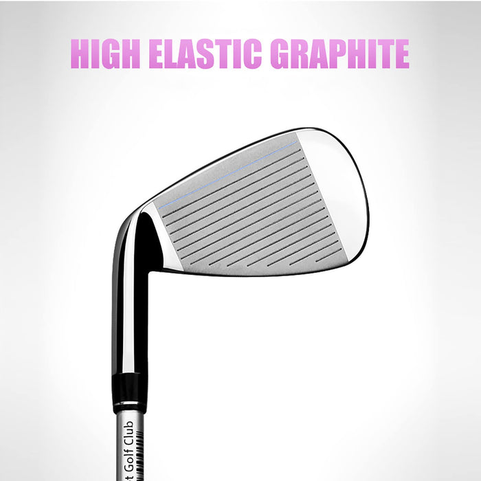 Golf Club 7 Iron, damskie pojedyncze kije golfowe, wał ze stali nierdzewnej/grafitu, wysoka elastyczność, poprawa stabilności uderzenia, dla początkujących i zaawansowanych graczy