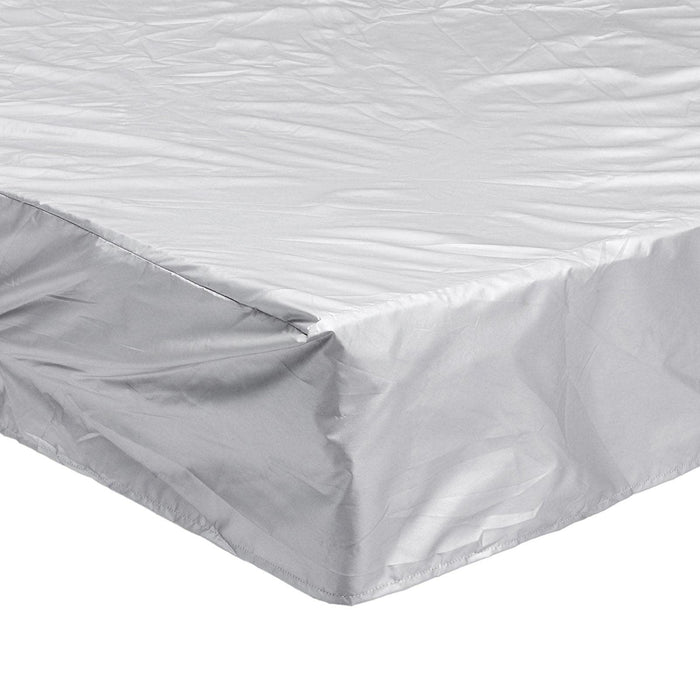 Pokrycie basenu zewnętrznego,Szczelna pokrywa spa | Wodoodporny pokrowiec na wannę z tkaniny Oxford Anti-liściasty pokrowiec na meble ogrodowe Srebrny na trudne warunki pogodowe Limily