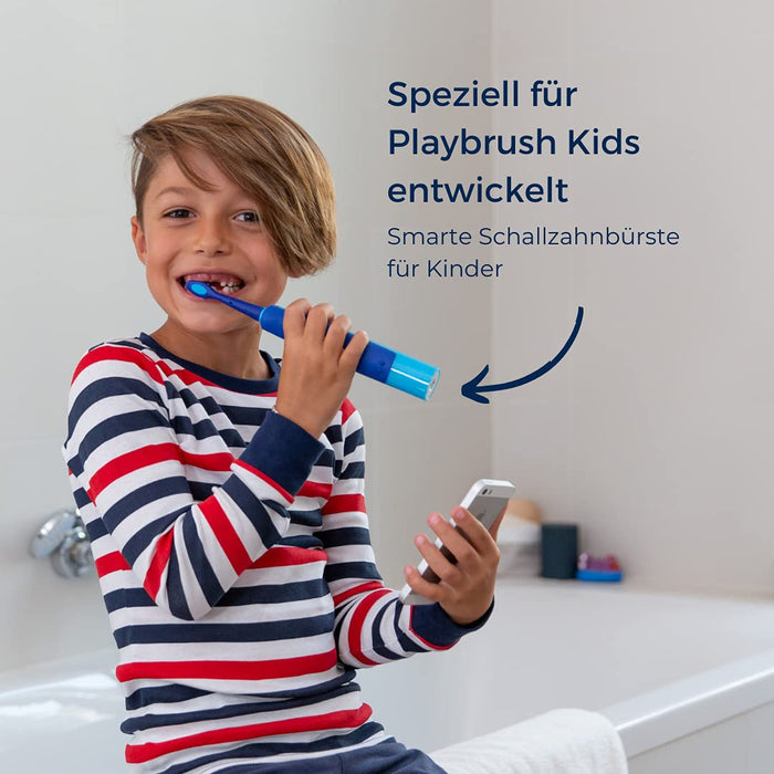 Playbrush Smart Sonic oryginalne końcówki do szczoteczek, 2 sztuki, miękkie, niebieskie