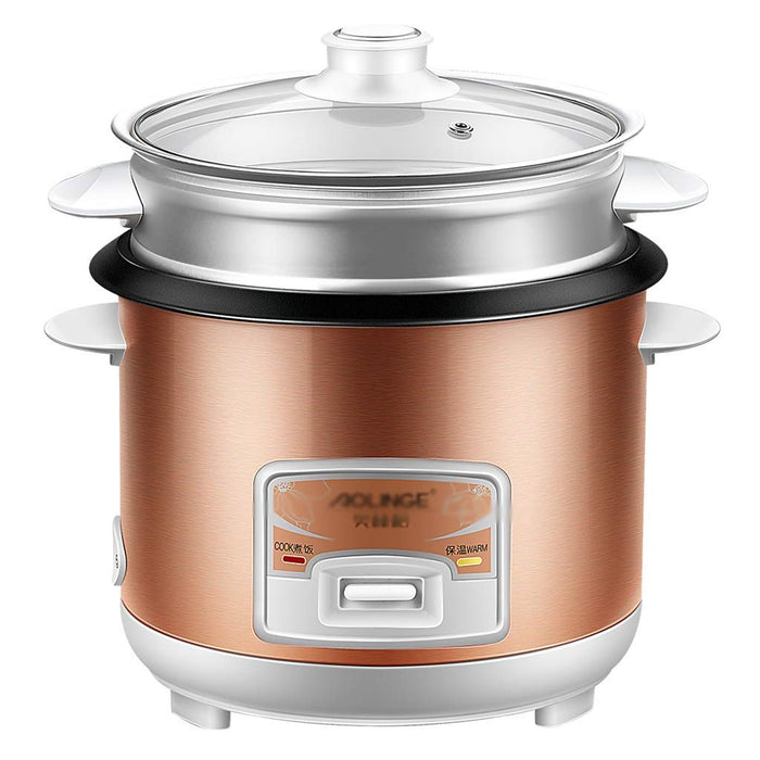 kuchenka elektryczna Rice Cooker (1.2liters / 350W / 220V) Dom Inteligentny izolacji Wielofunkcyjny Jakość Wewnętrzna Pot Łyżka Parowar i miarki Mini Akademik Małe AGD może pomieścić do 1 P