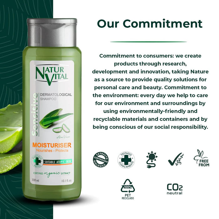 Naturaleza y Vida Sensitive szampon nawilżający – 300 ml