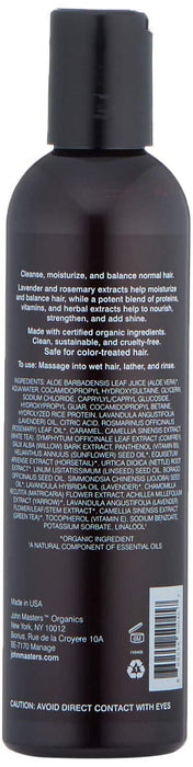 John Masters Organics Szampon do włosów normalnych z lawendą i różą, 1 opakowanie (1 x 236 ml)