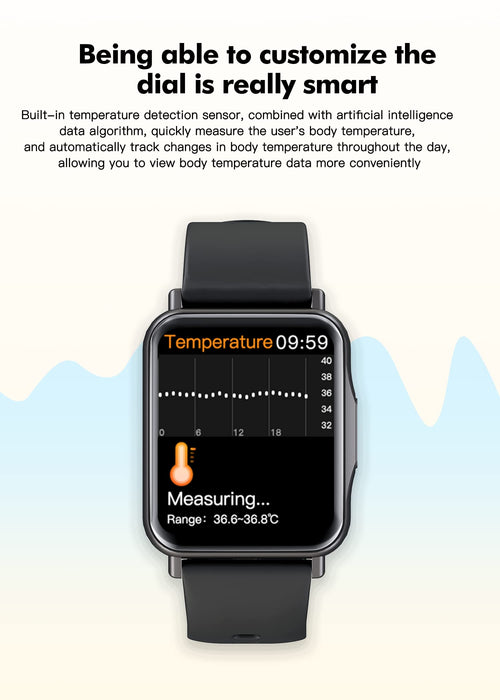 Różne funkcje Fitness Tracker Kompatybilny z Android i iOS, GPS Smartwatch Blood Oxygen Detection, Blue Q15