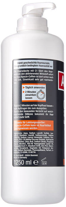 Alpecin Szampon kofeinowy C1 dla odczuwalnej większej ilości włosów, 1250 ml