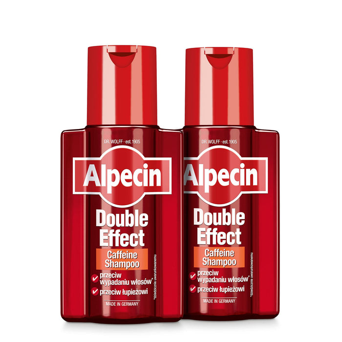 Alpecin Szampon kofeinowy Double-Effect Caffeine o podwójnym działaniu 2x200m