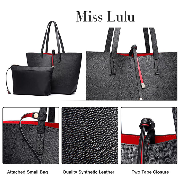 Miss Lulu Faschionable Tote Bag torba na ramię ze skóry PU, praktyczna