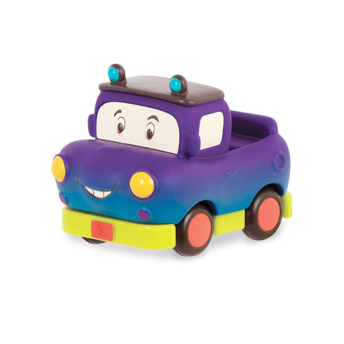 B. toys miękkie zabawki do wyciągania i opuszczania – samochód policyjny, kamper, ciężarówka, zabawka motoryczna dla dzieci od 1 roku (3 sztuki)