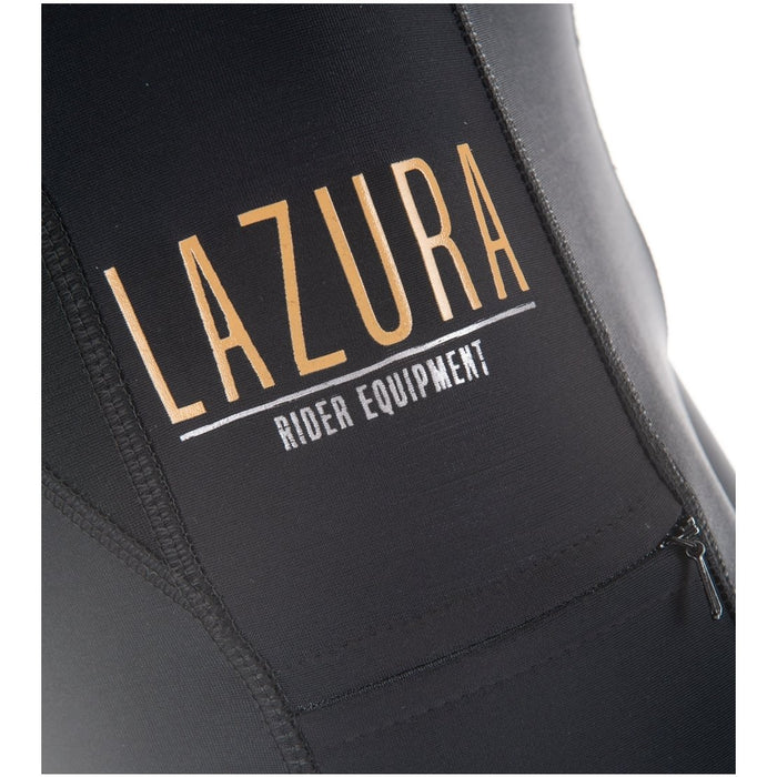 LAZURA Unisex – legginsy do jazdy konnej, czarne, 122-128
