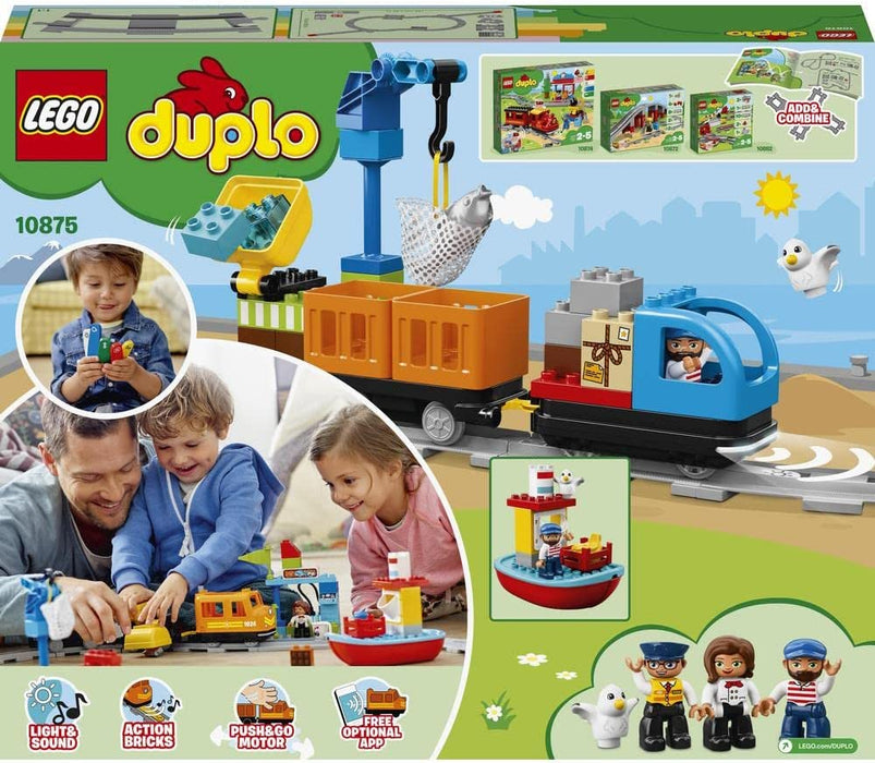 LEGO DUPLO 10875 Pociąg towarowy — zabawka dla dzieci
