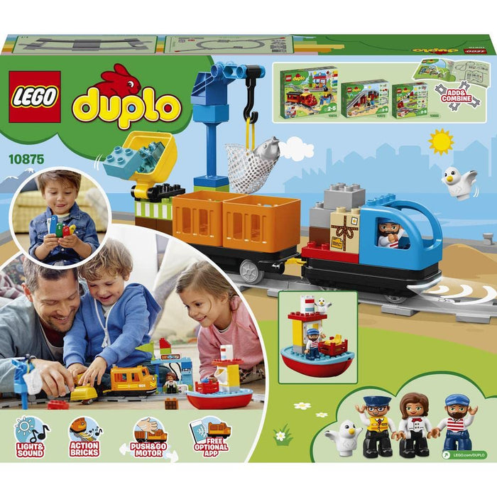 LEGO DUPLO 10875 Pociąg towarowy — zabawka dla dzieci