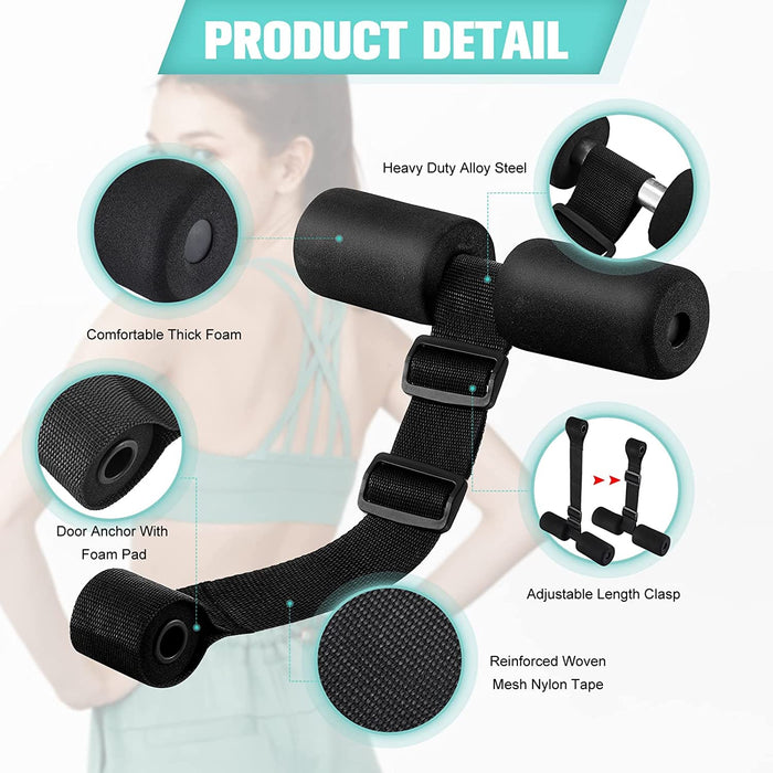 WLKY Nordic Hamstring Curl Style Hamstring Curl Machine regulowana maszyna do ćwiczeń mięśni brzucha i nóg, przyrząd treningowy do ćwiczeń brzucha, fitnessu, treningu siłowego, domu, gimnastyki