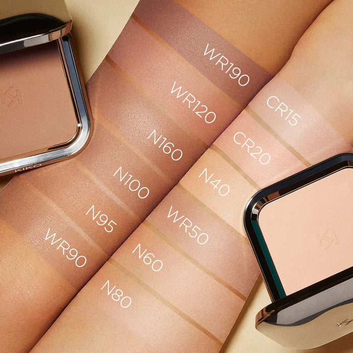 KIKO Milano Weightless Perfection Wet And Dry Powder Foundation N40 | Pudrowy podkład w kompakcie, zapewniający równomierny koloryt i matowe wykończenie, SPF 30