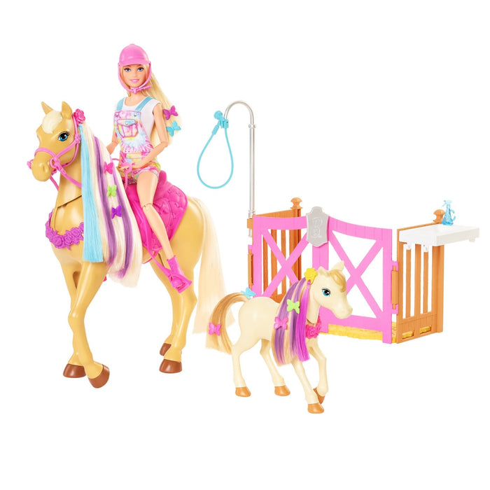 Barbie Lalka i Pielęgnacja Koni, Wielokolorowy, Od 3 lat, GXV77