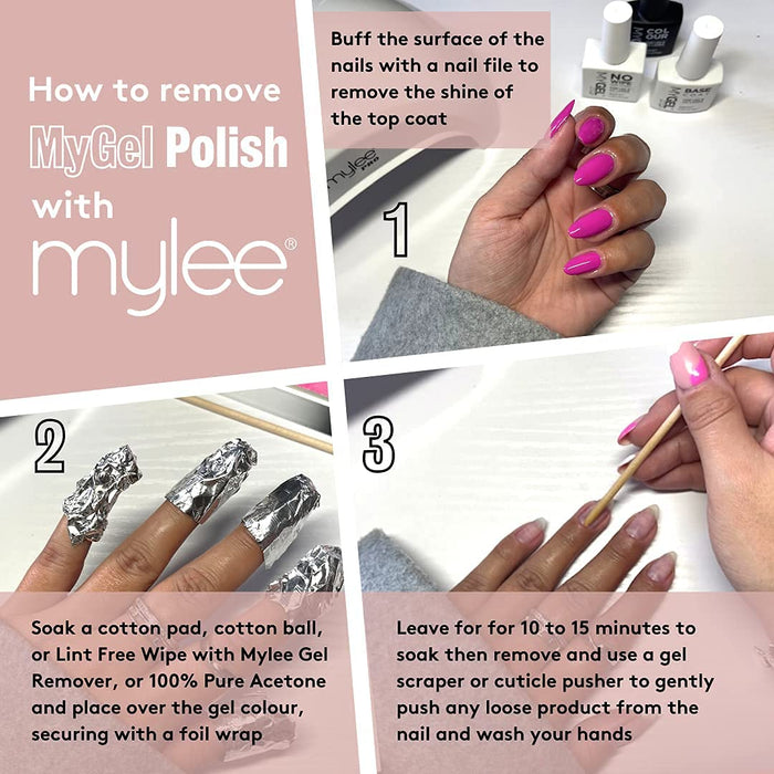 MYGEL by Mylee żelowy lakier do paznokci 10 ml – UV/LED, manicure, pedicure, do profesjonalnego użytku w salonie lub w domu – długo utrzymujący się i bez wysiłku
