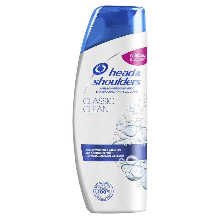 Head & Shoulders Classic Clean szampon przeciwłupieżowy, 500 ml, szampon przeciw łupieżowi, swędzeniu, suchej skórze głowy, do 100% włosów bez łupieżu.