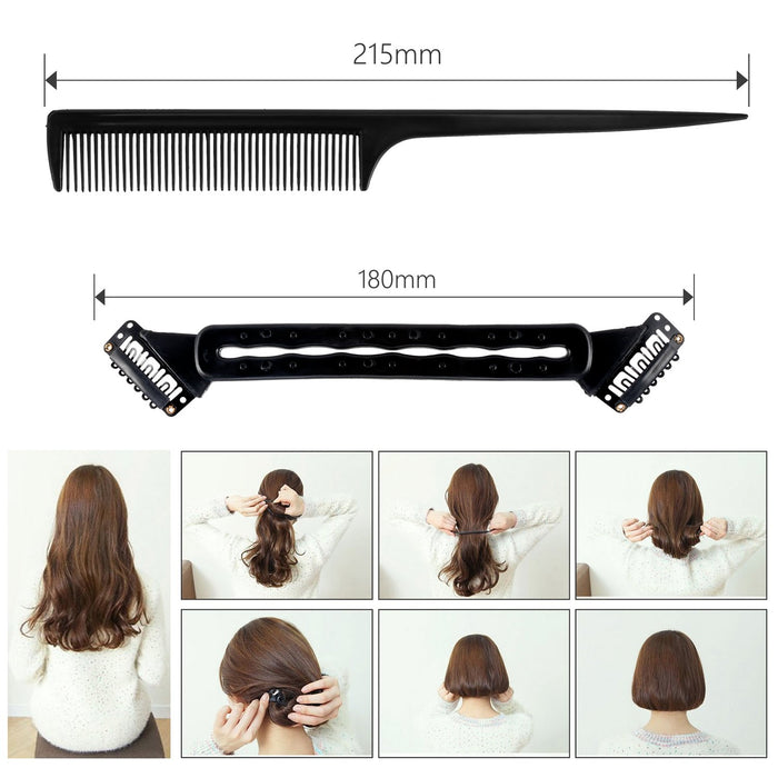 Akcesoria do stylizacji włosów, ivencase 28szt Zestaw akcesoriów do stylizacji włosów Moda Gumki Zacisk Fryzjerstwo Boudin Roller Lokówki Magic Bun Clip Braid Twist Hair Kit