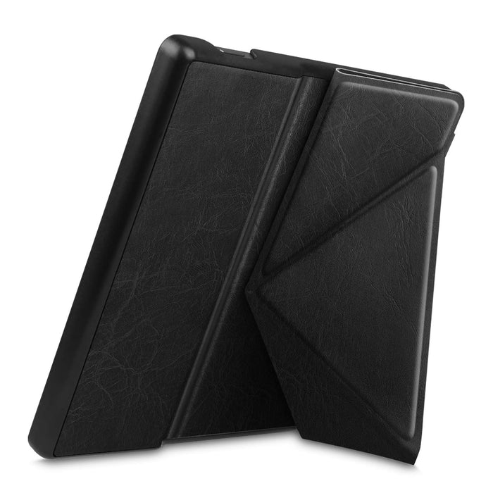 Fintie Pokrowiec kompatybilny z Kindle Oasis 10. generacji (model 2019) 9. generacji (model 2017) - [Seria Origami] Pokrowiec ochronny z funkcją stojaka i funkcją automatycznego usypiania / budzenia (* Czarny)