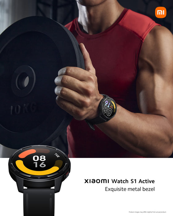 Xiaomi Watch S1 Active Ocean Blue + kabel USB-C 1 m, biały, AMOLED HD 1,43 cala, obsługuje do 19 profesjonalnych trybów treningowych, zintegrowany NFC, wodoodporność, Ocean Blue (Niebieski)