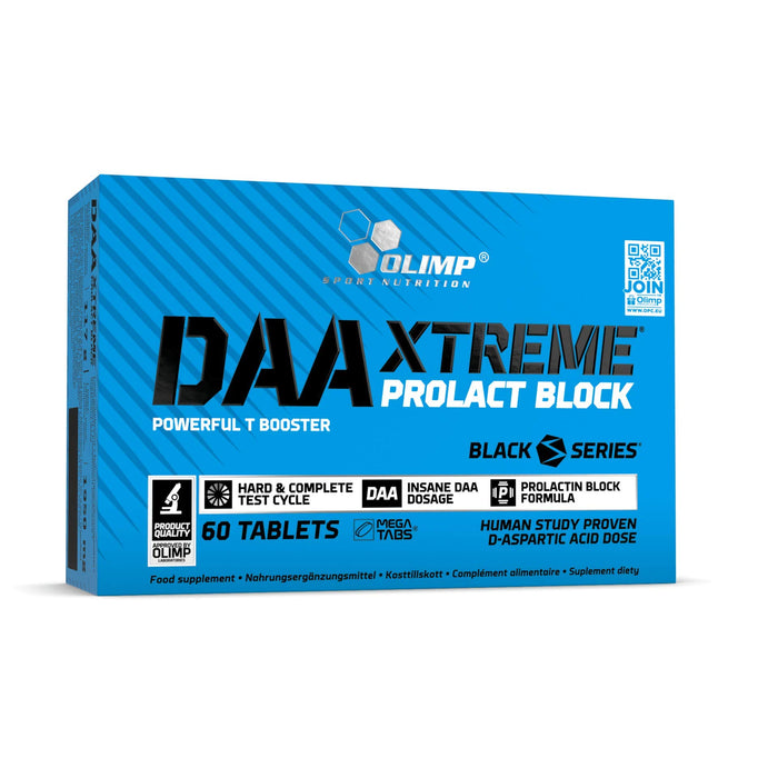 Olimp DAA Extreme, 60 tabletek, 1 opakowanie (1 x 117 g), DAA Xtreme PROLACT-BLOC, niebieski