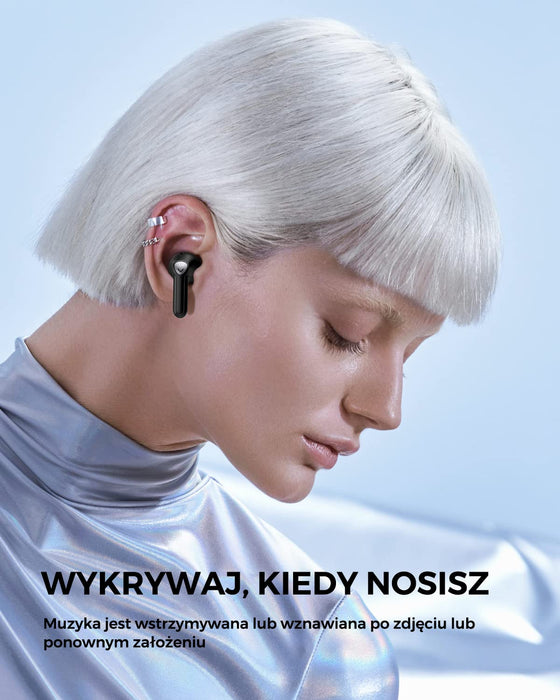 SoundPEATS Air3 Bezprzewodowe Słuchawki Douszne Bluetooth 5.2 z Qualcomm QCC3040, 4 mikrofon i CVC 8.0 z Redukcją Szumów,TrueWireless Mirroring,Wykrywaniem w uchu, Soundpeats App,Trybem Gry
