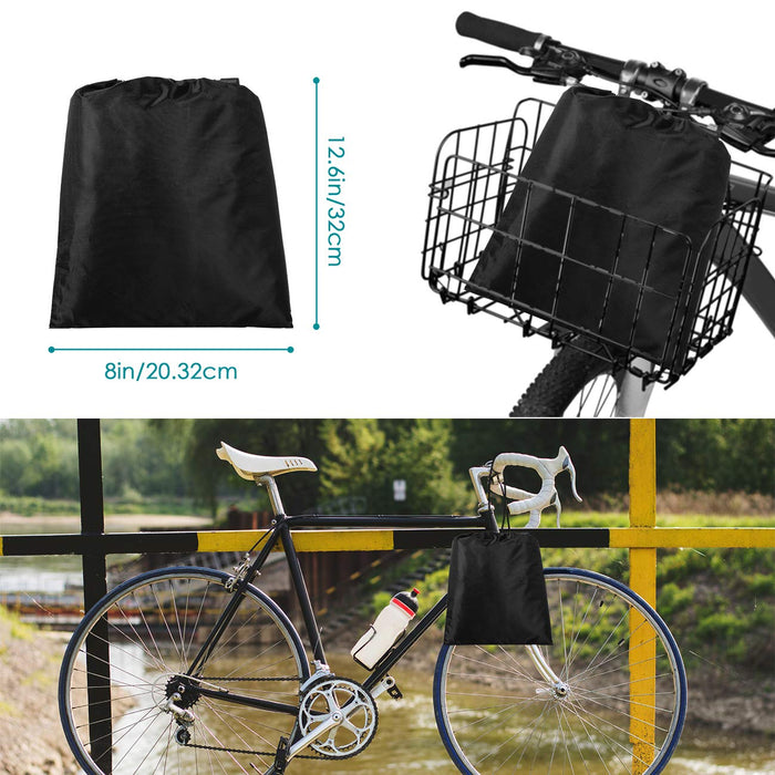 Favoto Plandeka na rower, wodoszczelna plandeka do przykrywania roweru, tkanina Oxford 210D, garaż rowerowy, plandeka z workiem, 200 x 110 x 70 cm, czarna