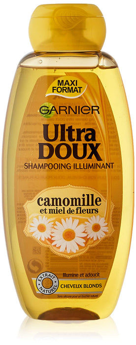 Garnier Ultra miękki środek do pielęgnacji włosów / szampon z ekstraktem z rumianku i miodem kwiatowym do włosów blond – 400 ml – 1 sztuka