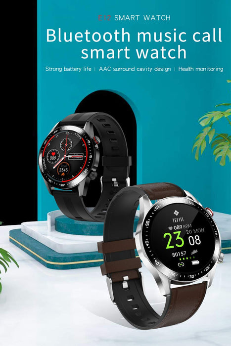 Zegarek fitness z krokomierzem, monitor snu, pomiar tętna, połączenia Bluetooth, 8 trybów treningowych, sterowanie muzyką, IP68, zegarek sportowy Smart Watch dla mężczyzn z systemem Android iOS