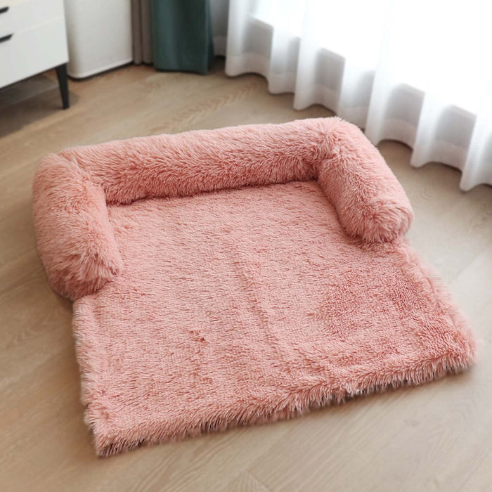 Wygodny pokrowiec dla kotów i psów, antypoślizgowy wyściełany można prać w pralce ochraniacz na sofę/narzuta na łóżko, 105 x 95 x 20 cm mata na kanapę dla zwierząt domowych ochraniacz na meble uspokajający pies poduszka