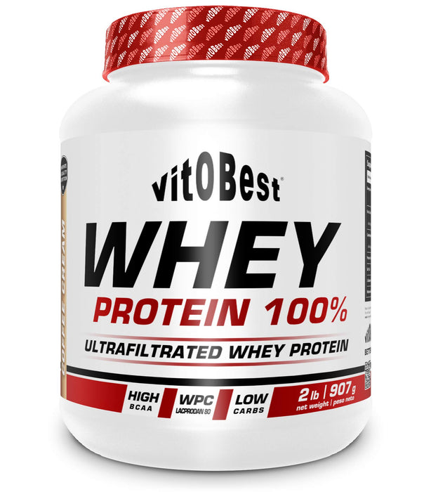 Białko serwatkowe 100% 2 £ STRAWBERRY - żywność i suplementy sportowe - VITOBEST