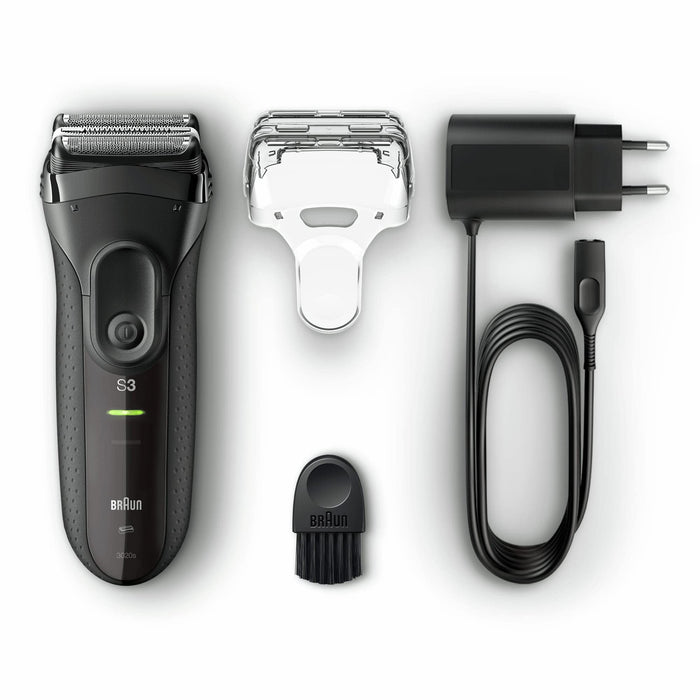 Braun Seria 3 Proskin 3040S Golarka Elektryczna, Czarny/Niebieski, 1 Sztuka