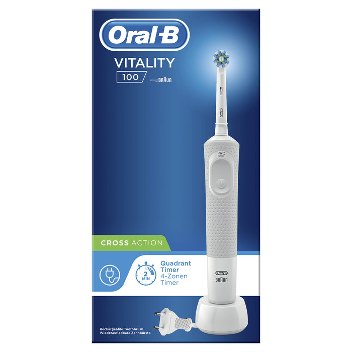 Oral-B Vitality 100 Elektryczna Szczoteczka do Zębów, Biały