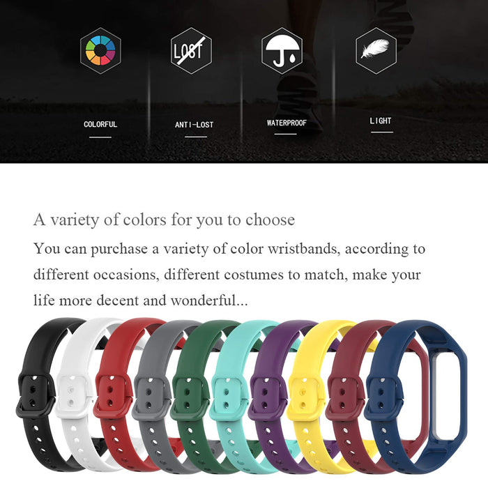 MIJOBS Pasek do Samsung Galaxy FIT 2 silikonowe paski bransoletka sportowa kompatybilna z Samsung Galaxy FIT 2 pasek zastępczy