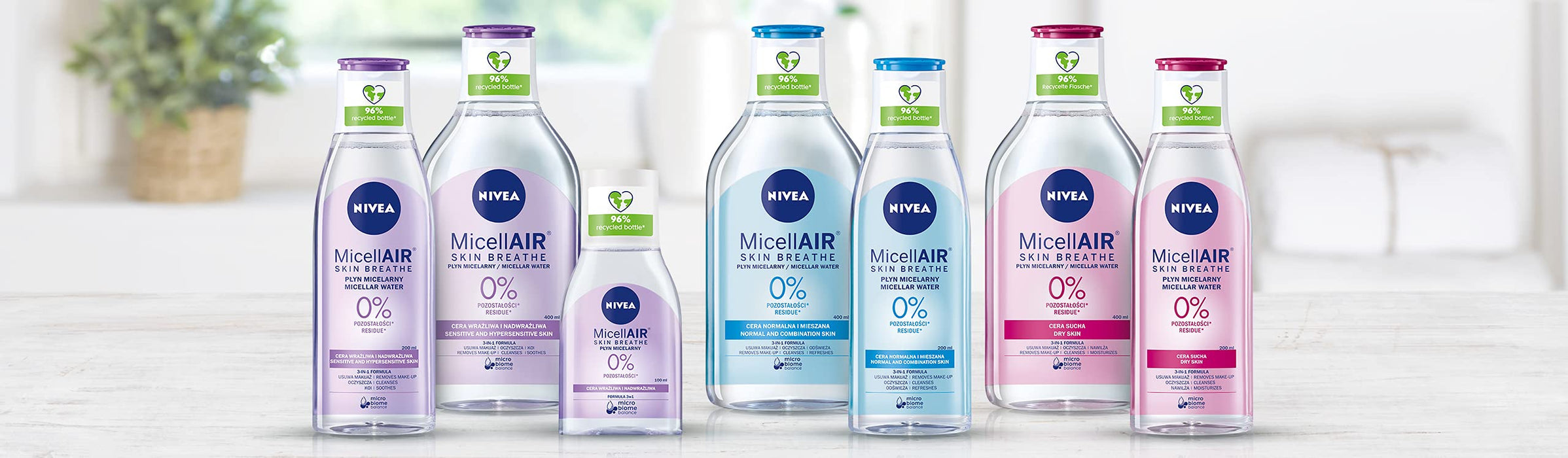 NIVEA Pielęgnujący płyn micelarny do cery wrażliwej i nadwrażliwej 400 ml