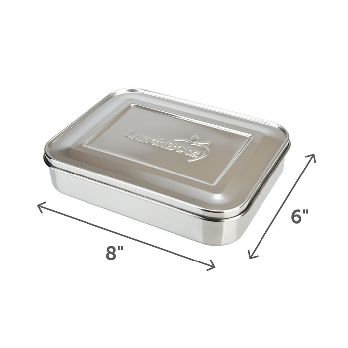 Lunchbots Bento Cinco duży pojemnik na żywność ze stali nierdzewnej – projekt z pięcioma sekcjami mieści dobrze wyważoną różnorodność produktów spożywczych – ekologiczne pudełko na lunch Bento – nadaje się do mycia w zmywarce i nie zawiera BPA – wszystkie