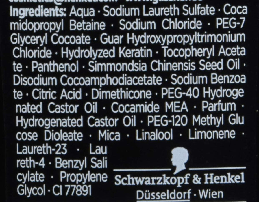 Schwarzkopf Gliss Kur szampon odżywczy, Ultimate Repair, 3 sztuki w opakowaniu (3 x 250 ml)