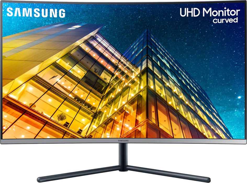 Samsung U32R594CWU ekran komputerowy, 80 cm (31,5"), 4 K Ultra HD, LCD, zakrzywiony szary – ekrany komputerowe (80 cm (31,5"), 3840 x 2160 pikseli, 4K Ultra HD, LCD, 4 ms, szary)