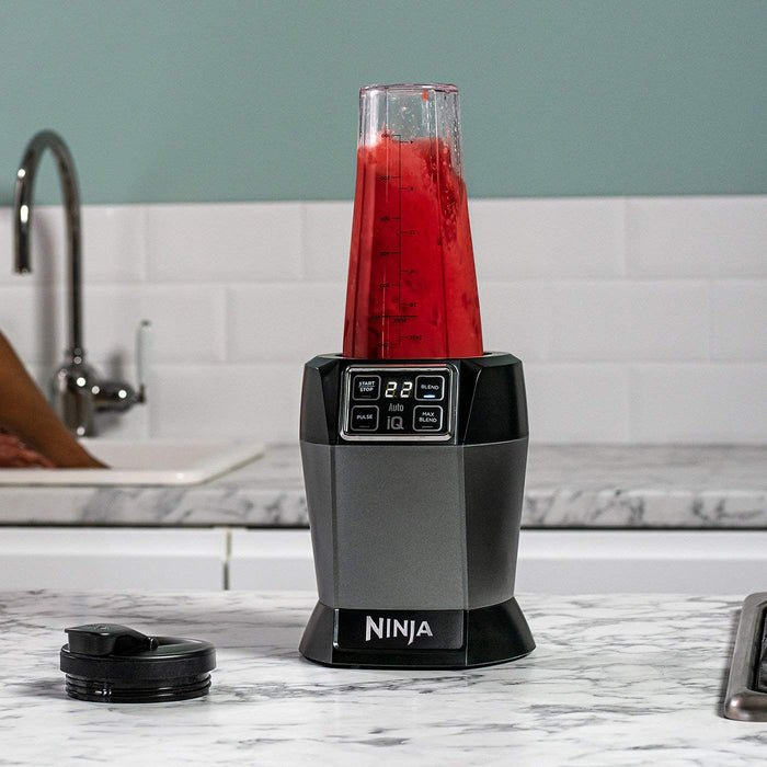 Ninja Mikser z Auto-iQ [BN495EU] 1000 W, 2 x 700 ml, blender czarny/srebrny, tritan, 700 ml