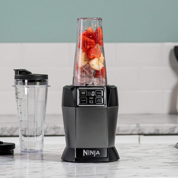 Ninja Mikser z Auto-iQ [BN495EU] 1000 W, 2 x 700 ml, blender czarny/srebrny, tritan, 700 ml